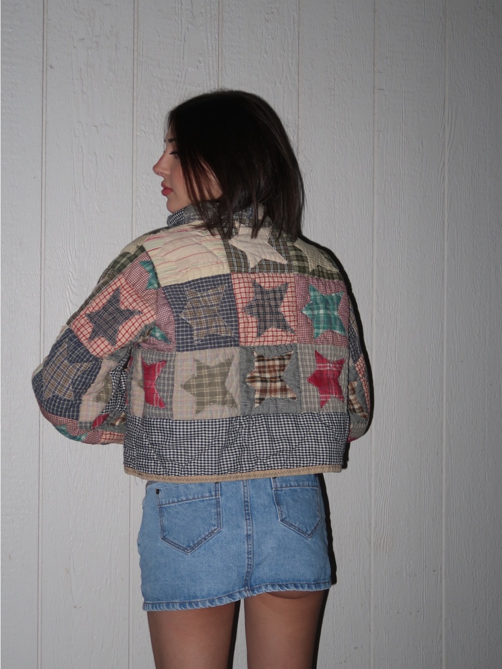 Patchwork Quilted Jacket - Multi Color - Picture 2 of 4